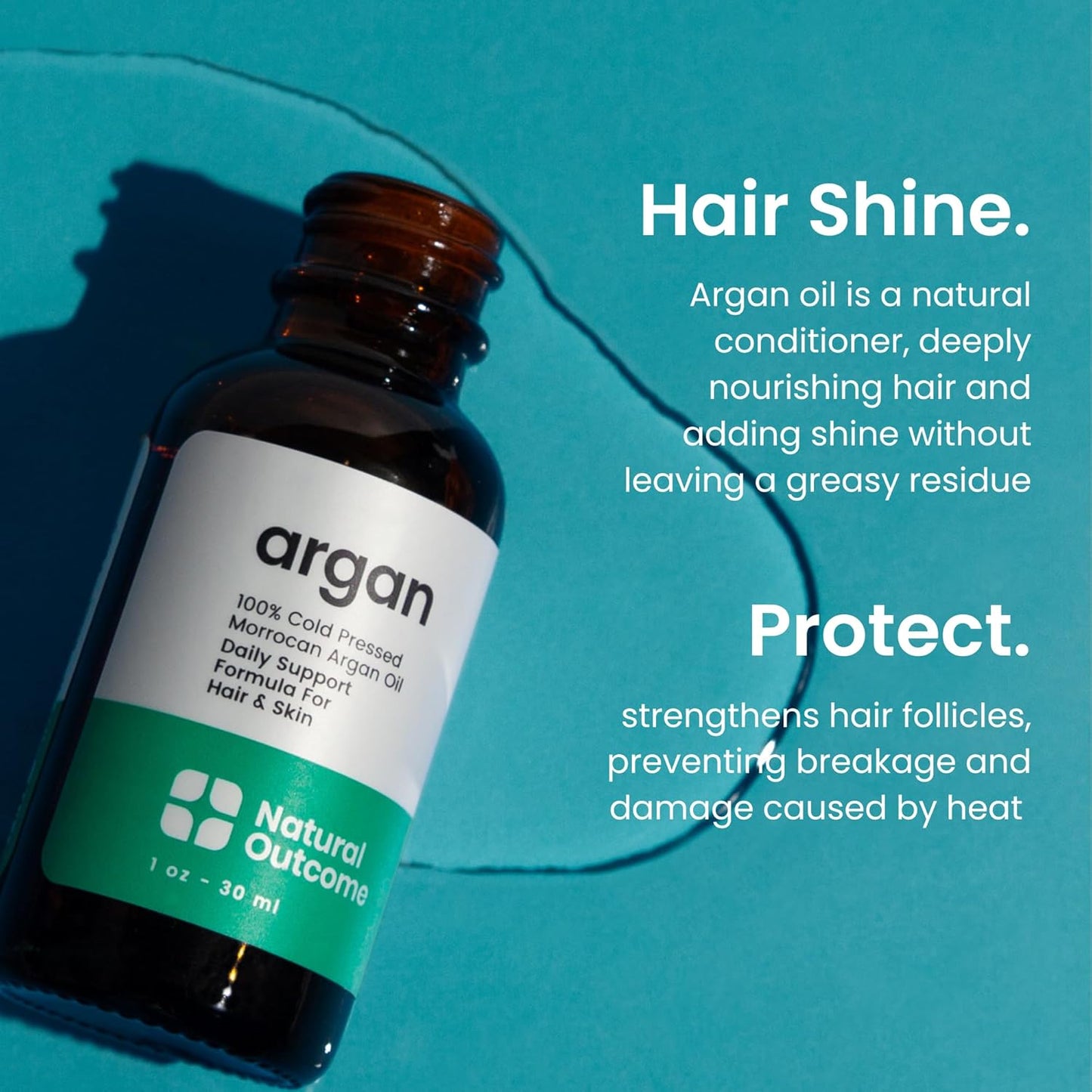 Aceite de Argán Orgánico Puro - 1 oz.